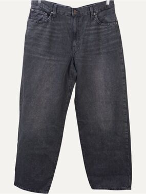 Levi's Baggy Dad Jeans W32 L32 Black Mid Rise Straight Leg NWT